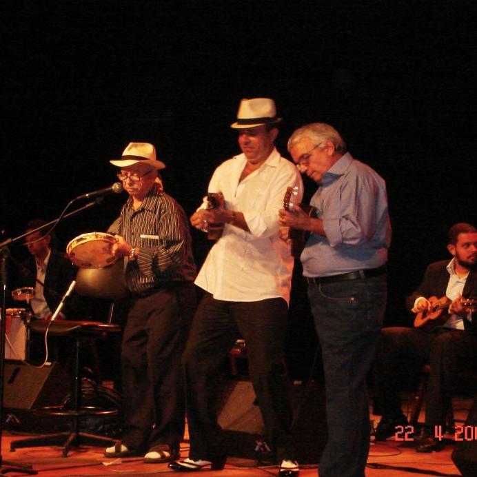 PERNAMBUCO DO PANDEIRO, RONALDINHO DO CAVAQUINHO E VALMAR AMORIM NO SHOW EM HOMENAGEM A WALDIR AZEVEDO